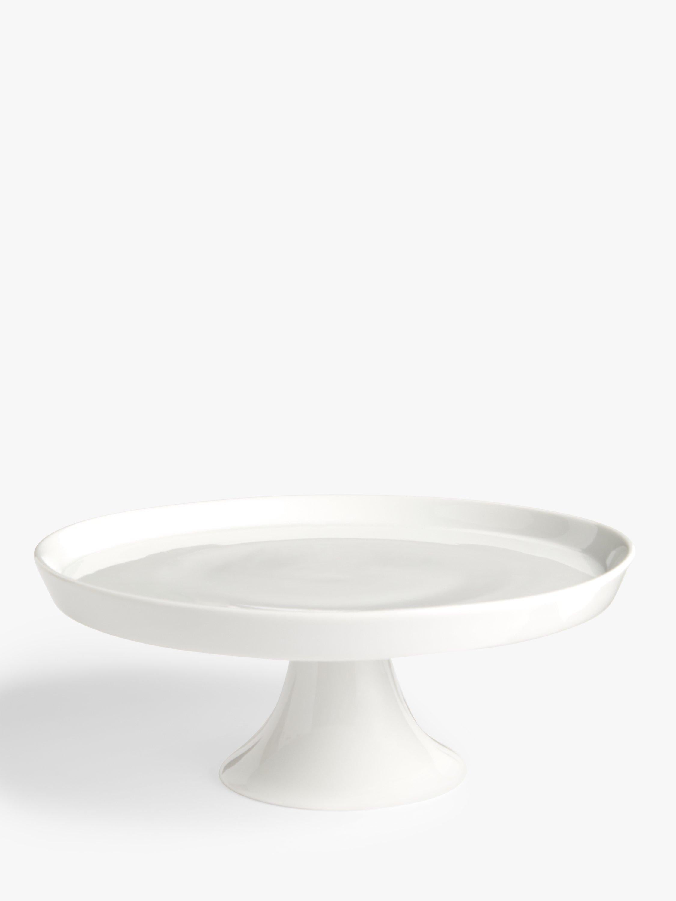 John Lewis white porcelain cake stand 27cm, UK version