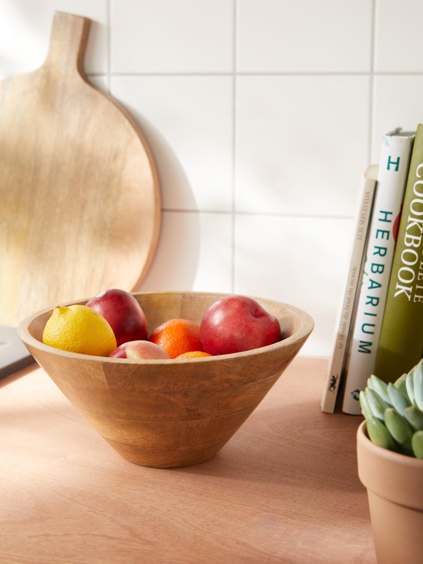 John Lewis salad bowl natural mango wood 24cm, UK version