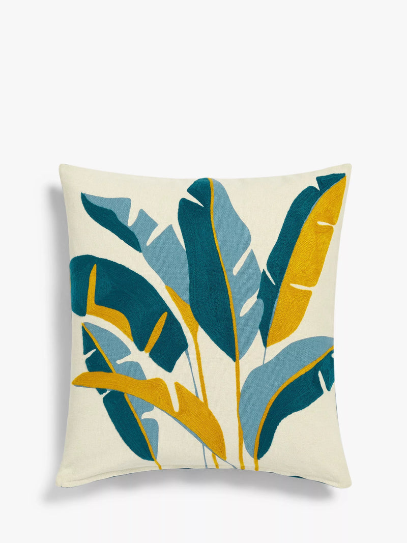 John Lewis banana leaves cushion - British product