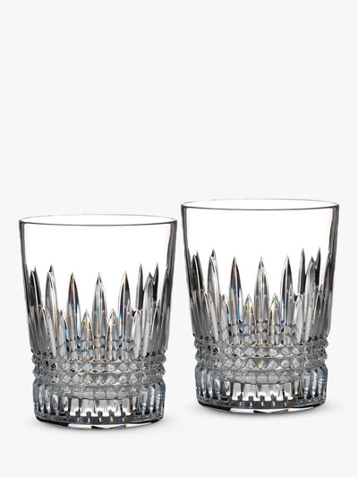 Crystal Glass Double Old Fashioned Tumbler Set of 2, 310ml Clear