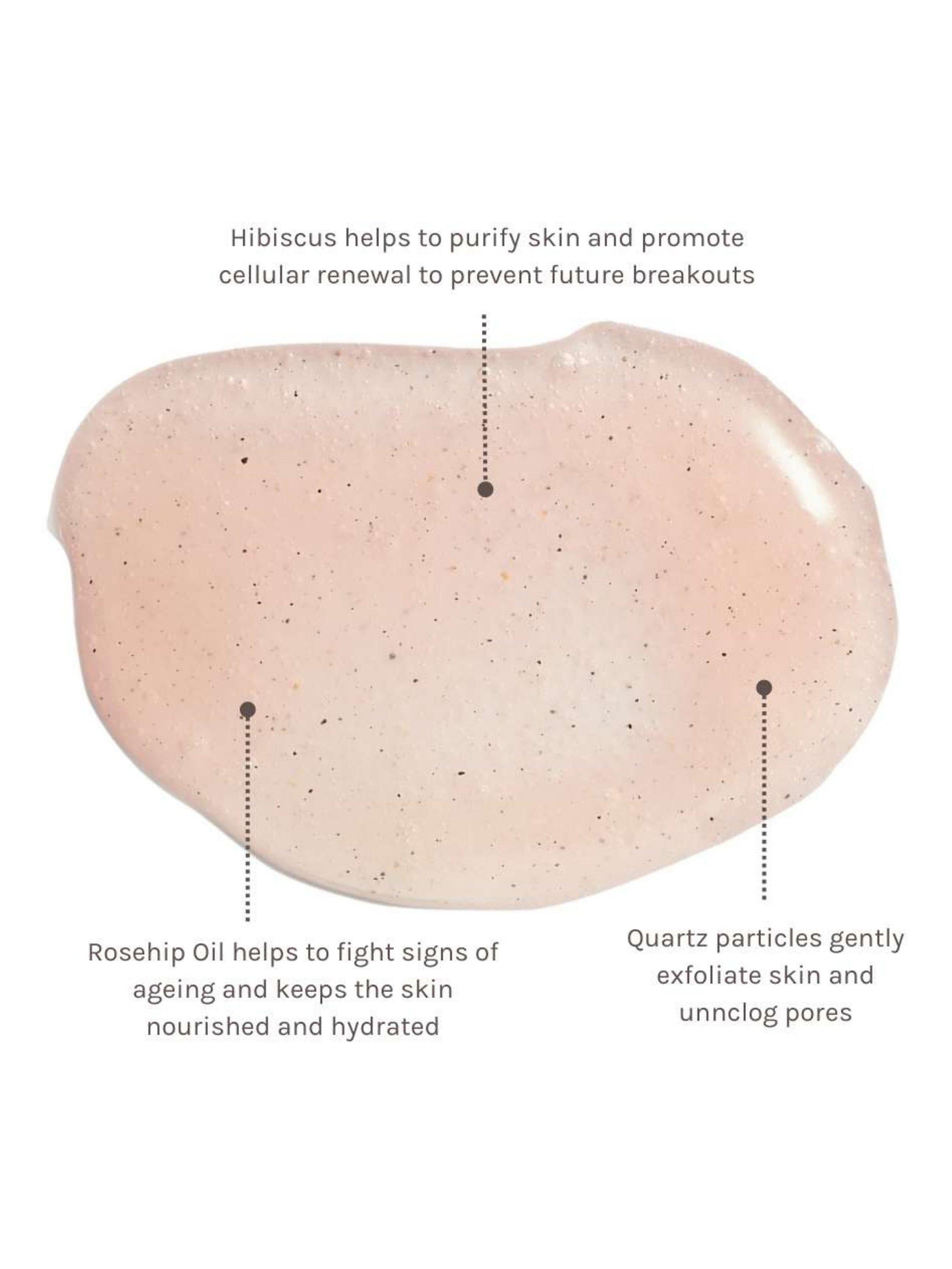 Evolve Organic Beauty Rose Quartz facial polish 60ml - British product