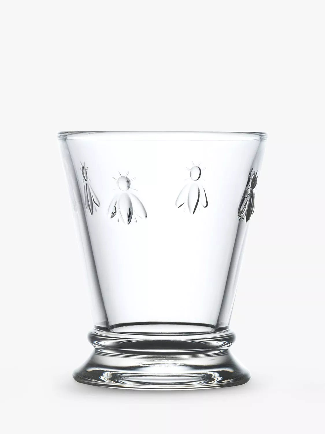 La Rochère bee design mini glass tumblers, set of 6, 190ml, UK version