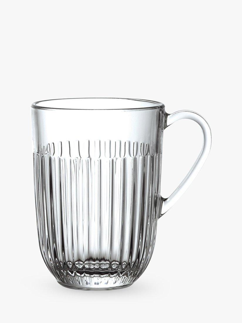 La Rochère Glass Mug Clear 400ml Set of 6, UK version