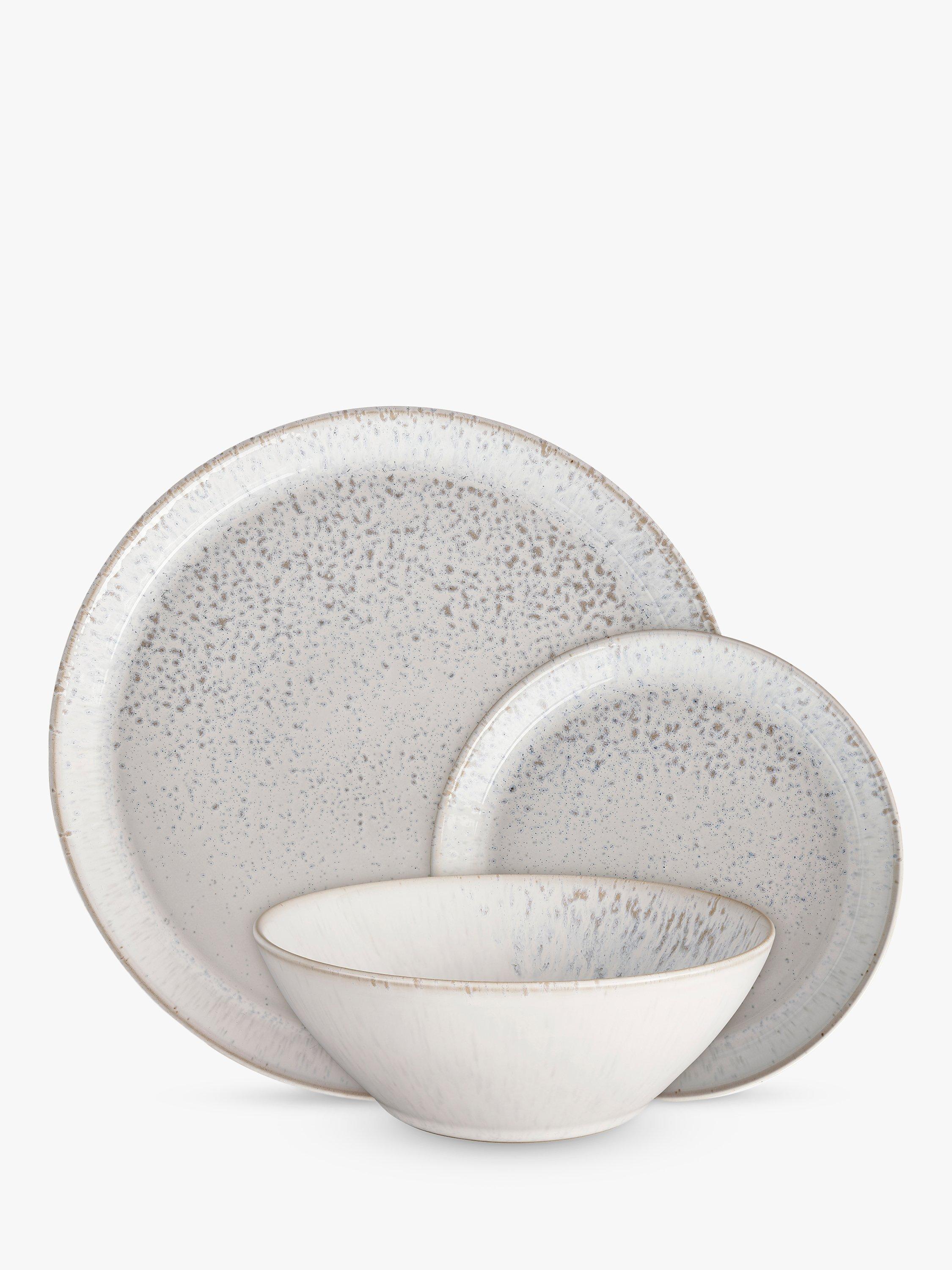 Denby Kiln stoneware dinnerware set in Natural, 12 piece - British product