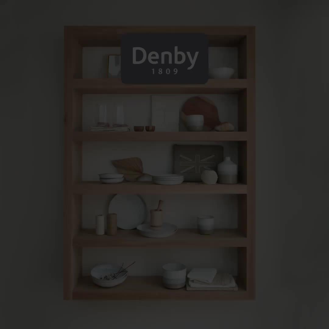 Denby Kiln stoneware dinnerware set in Natural, 12 piece - British product
