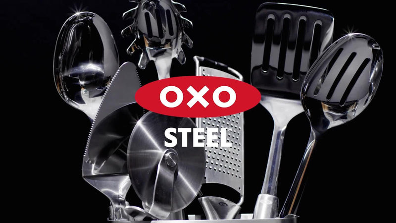 OXO stainless steel can opener with bottle opener, imported from the UK