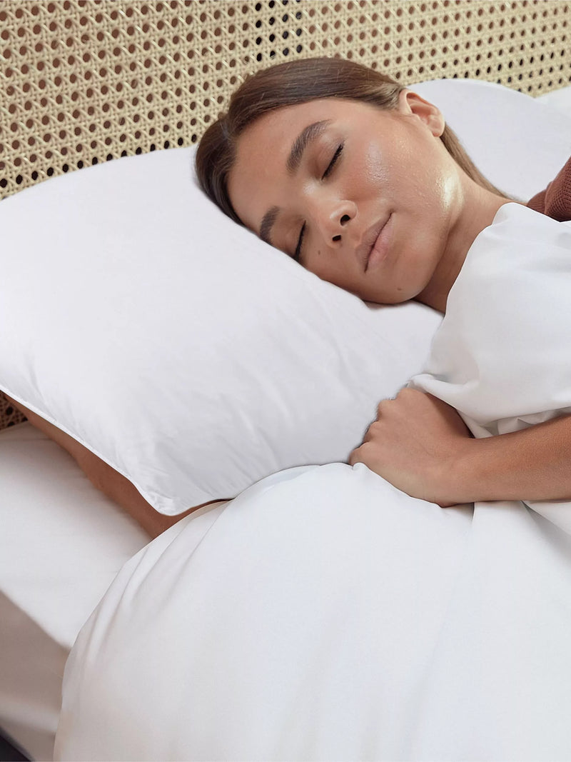 Kally Sleep standard pillows with down-like feel, soft medium, UK version