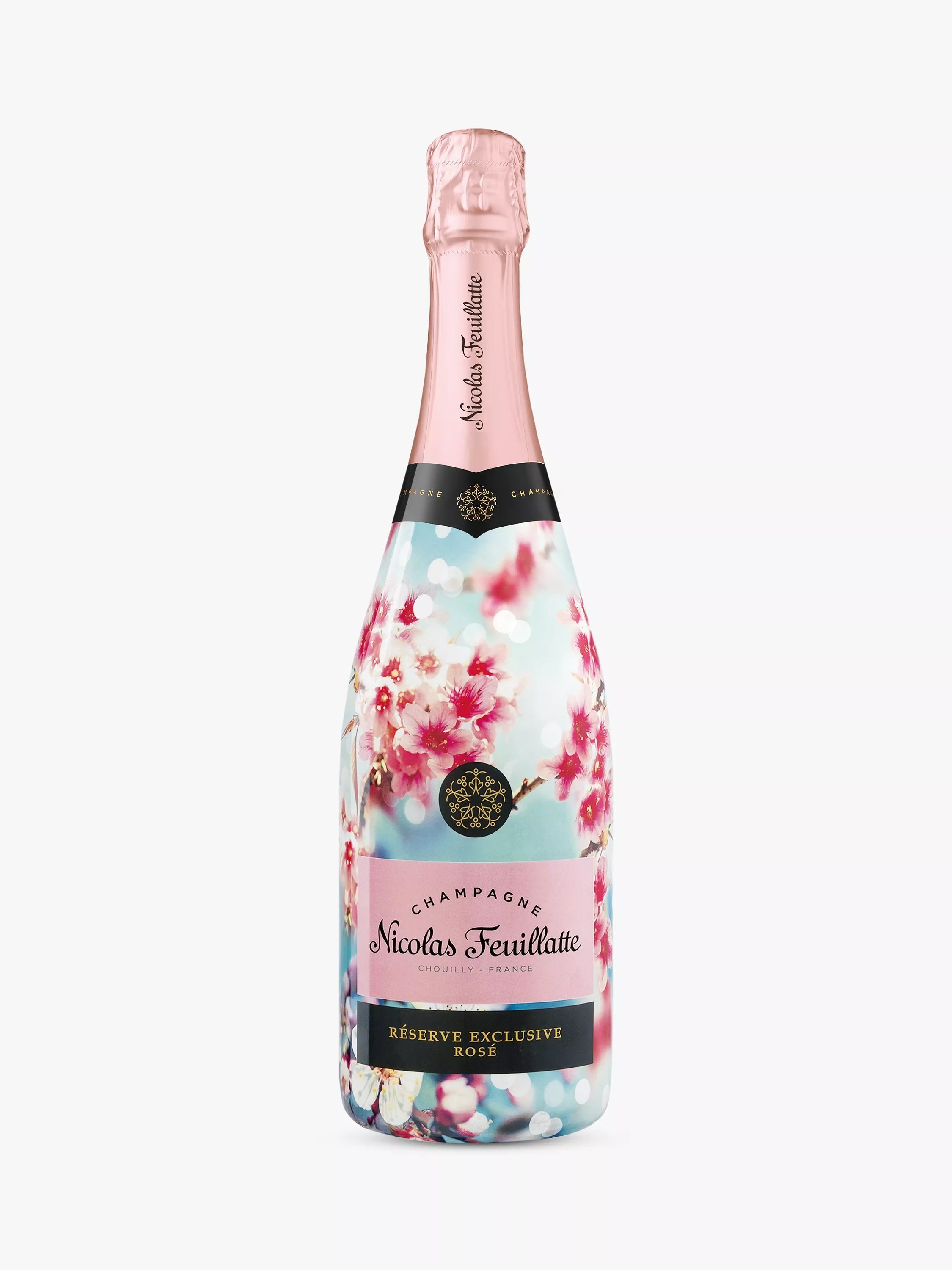 Nicolas Feuillatte Reserve Brut Rosé Champagne 75cl, imported from the UK