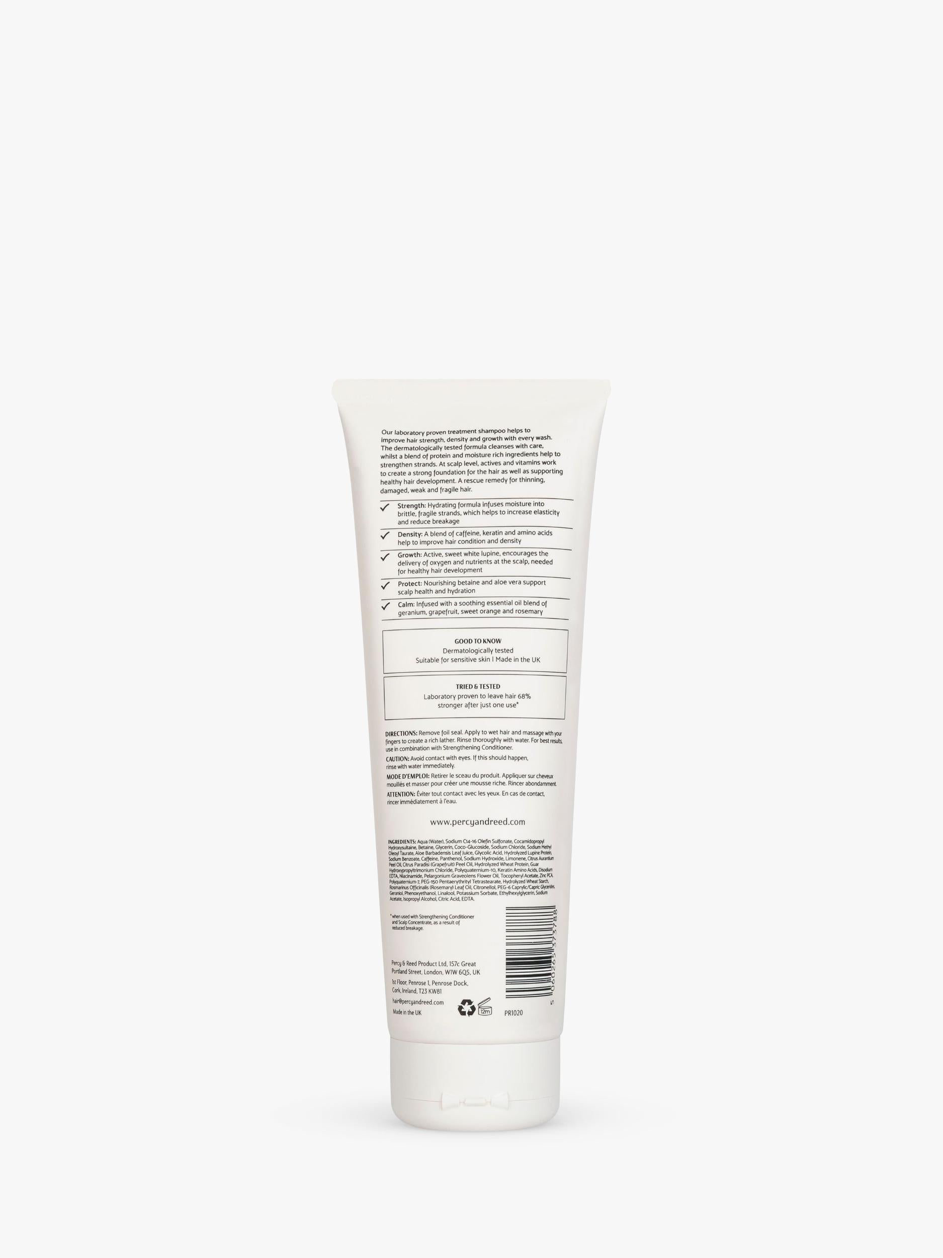 Percy & Reed strengthening shampoo 250ml, imported from the UK