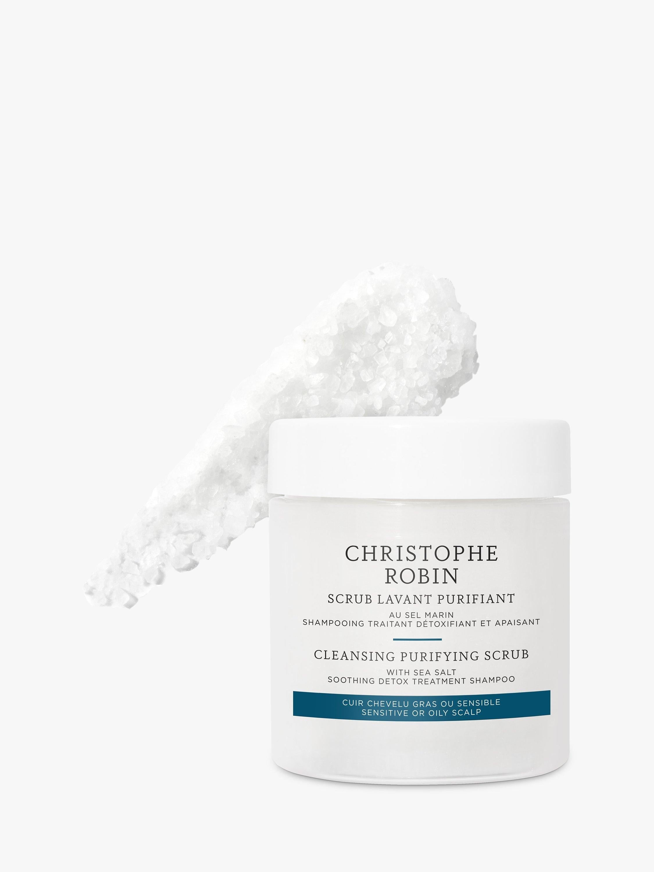 Christophe Robin Cleansing Purifying Scrub with Sea Salt 75ml - British product