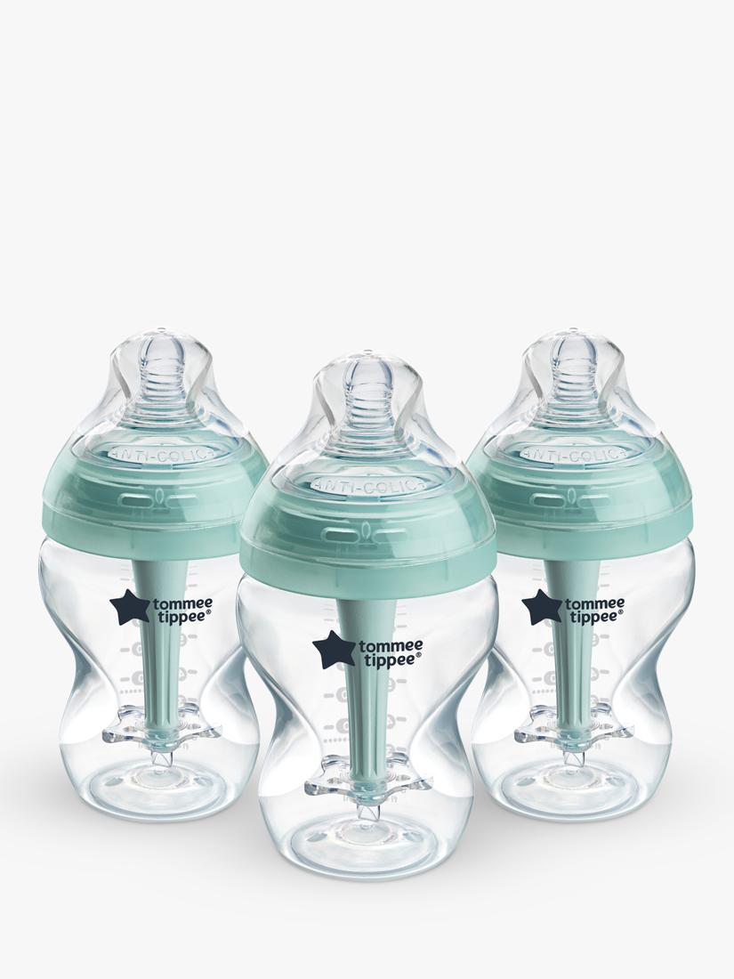 Tommee Tippee Advanced Anti-Colic Baby Bottles with Slow Flow Teats Pack of 3 260ml (British brand)