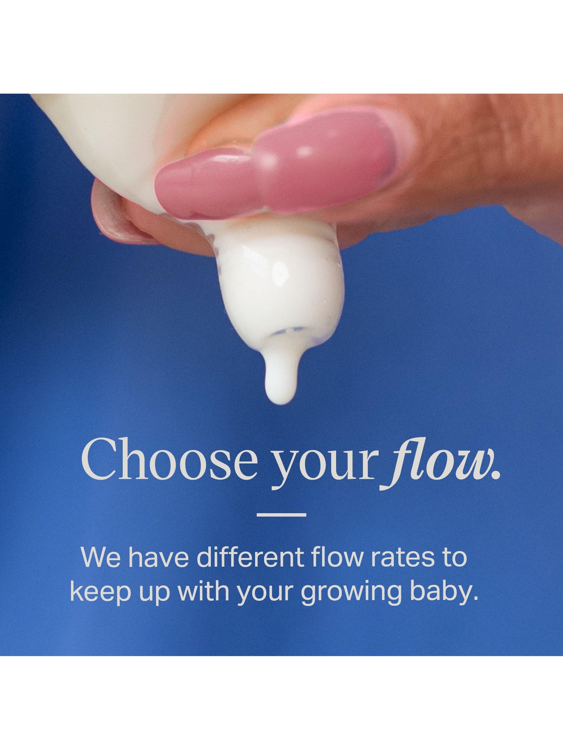 Tommee Tippee anti-colic fast flow silicone baby bottle teats pack of 2 (British brand)