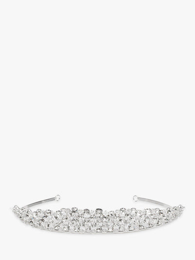Crystal Silver Adult Tiara Hair Accessory for Weddings
