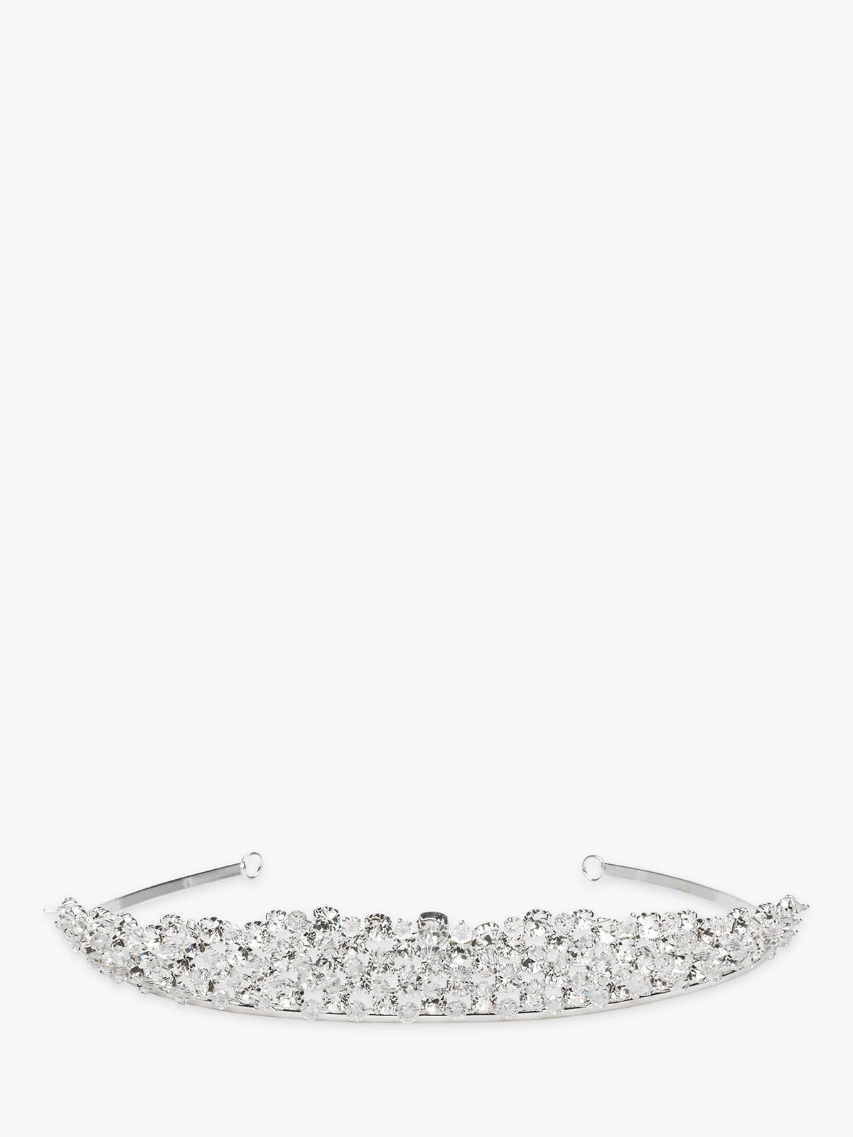 Crystal Silver Adult Tiara Hair Accessory for Weddings