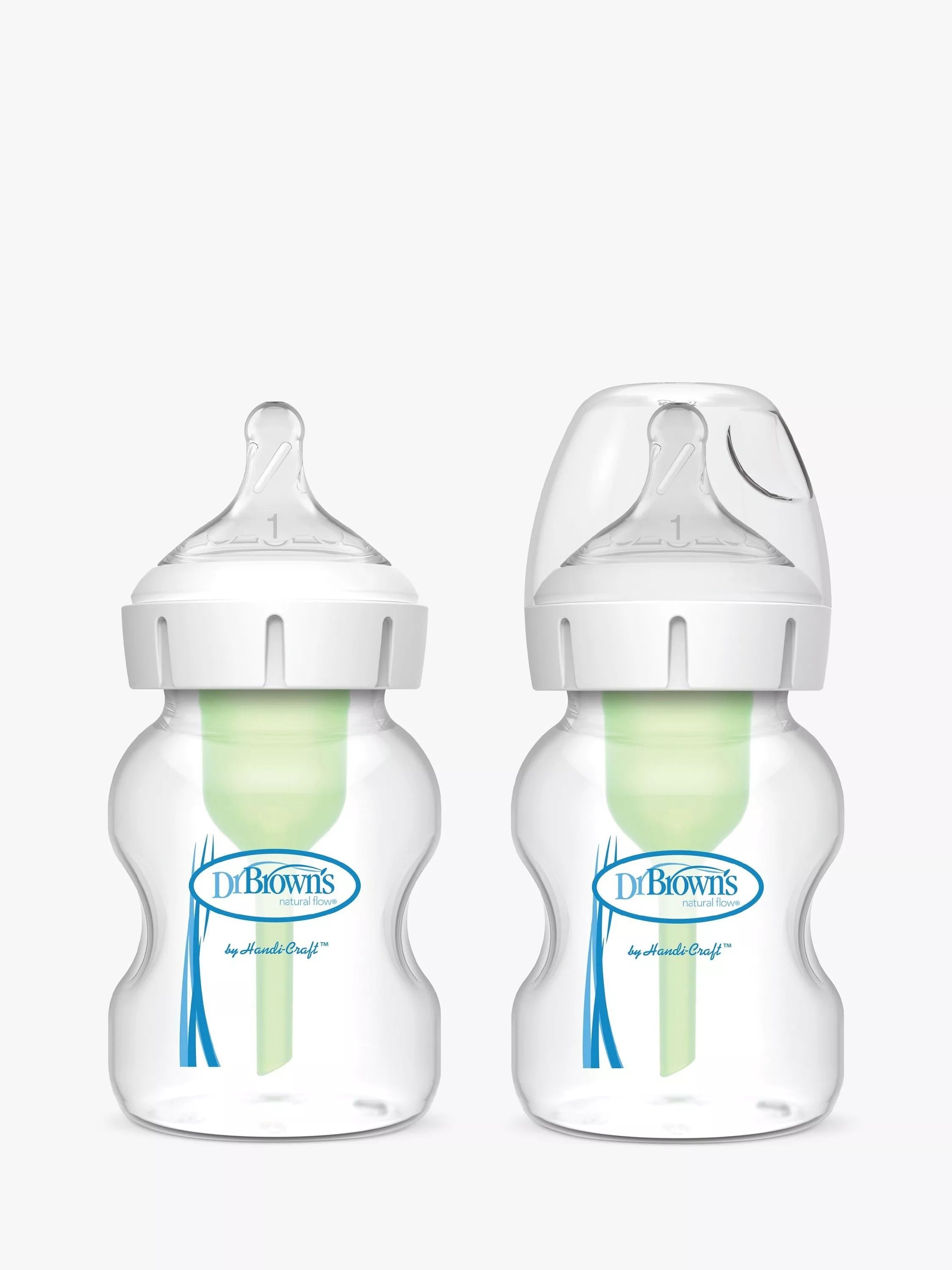 Dr Brown’s Natural Flow Options+ Anti-Colic Bottle, Pack of 2, 150ml - McGrocer