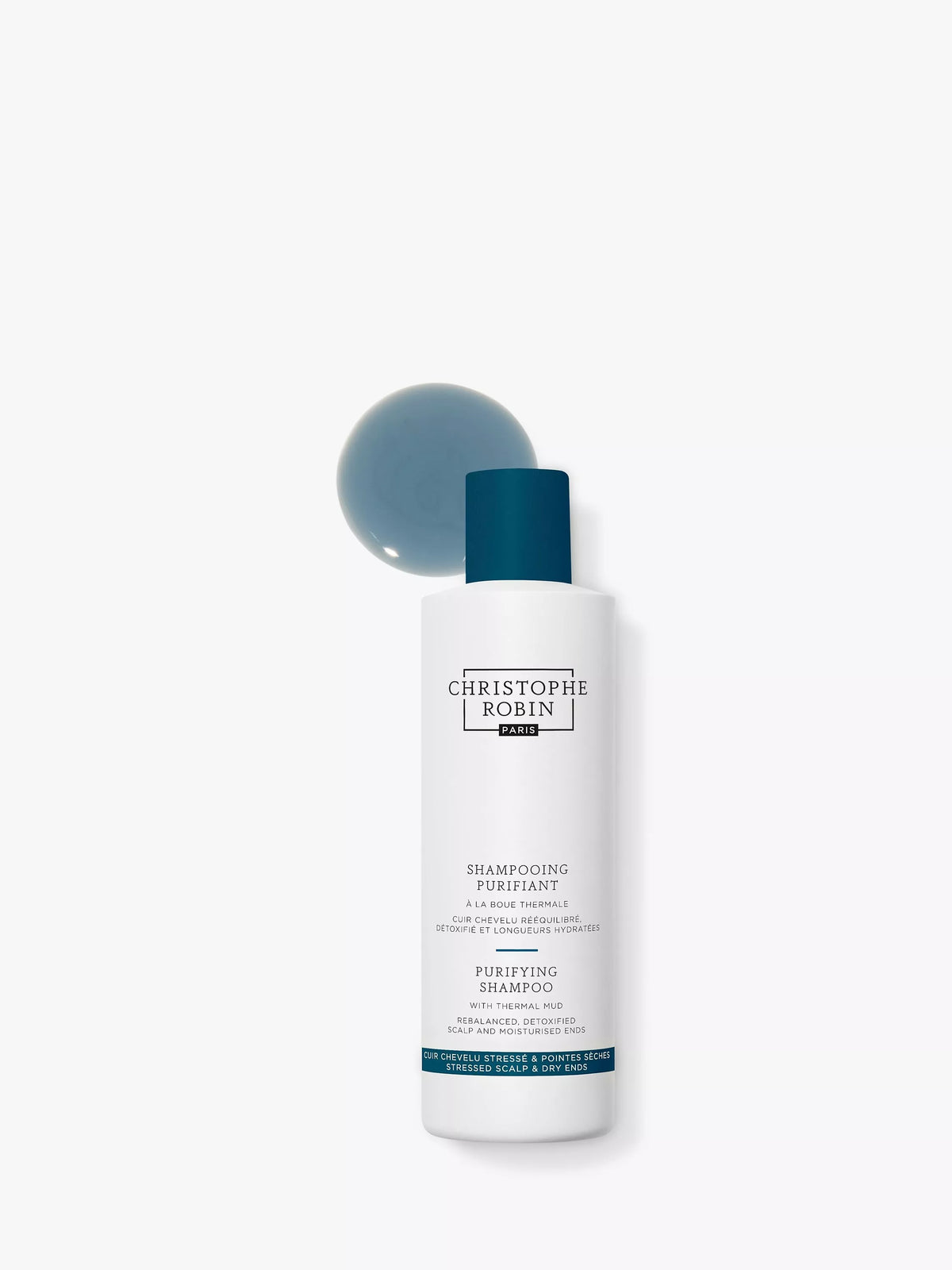 Christophe Robin Purifying Shampoo with Thermal Mud 250ml - British product