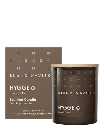 Mini Scented Candle with Black Tea and Mint Notes, 65g