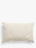 John Lewis Linear Leaf Cushion in Putty, UK version