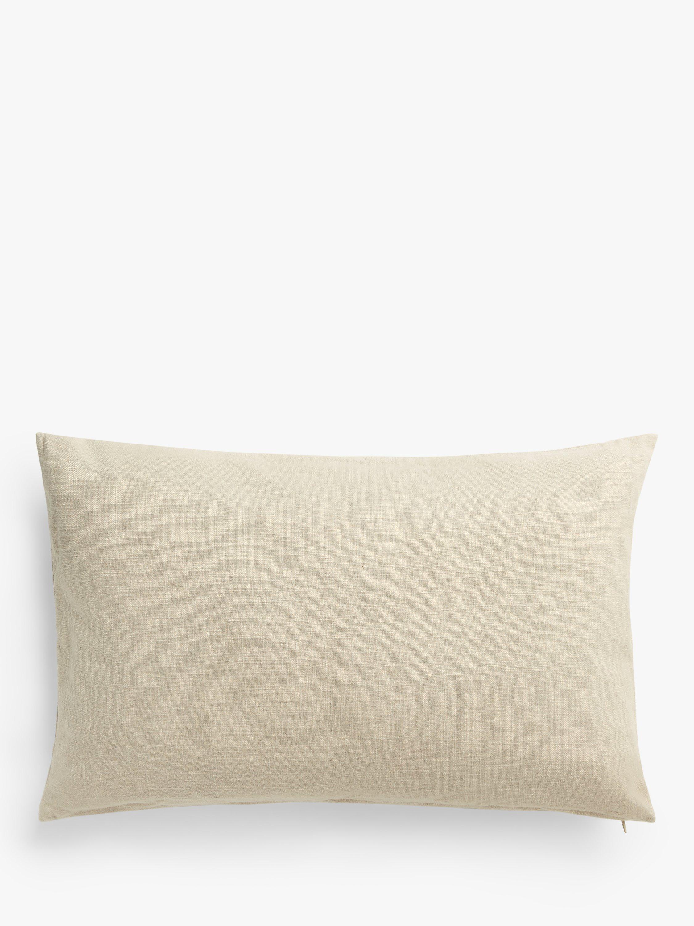 John Lewis Linear Leaf Cushion in Putty, UK version