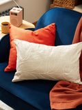 John Lewis Linear Leaf Cushion in Putty, UK version