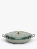 John Lewis Cast Iron Shallow Casserole 31cm Ombre Green, UK version