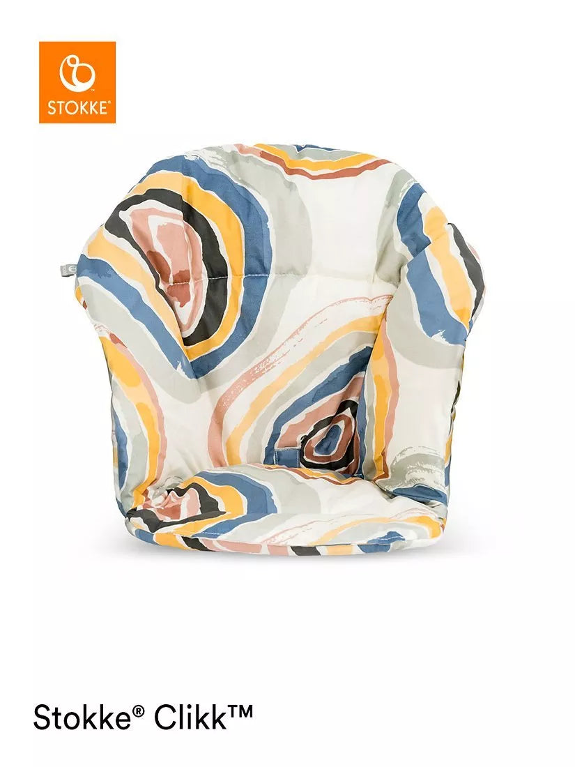 Stokke Clikk Baby Highchair Cushion, Multi Circles - McGrocer