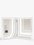John Lewis silver-plated double photo frame for 5x7 inch photos, UK version