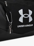 Under Armour medium duffel bag with water-resistant finish and multiple pockets (British brand)