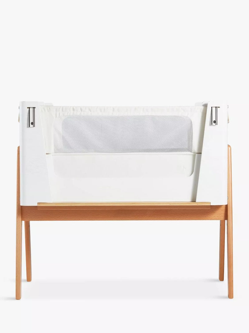 Gaia Baby Hera co-sleep crib in natural ash wood, UK version