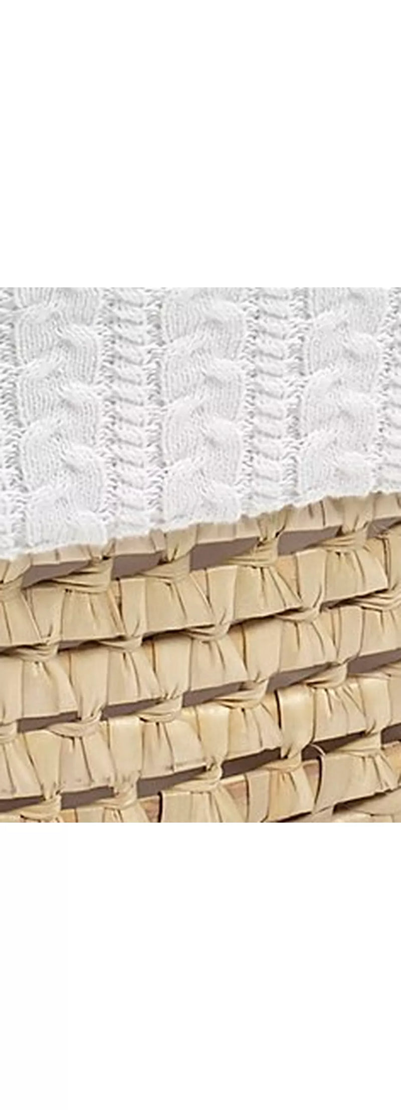 The Little Green Sheep Organic Knitted Moses Basket & Mattress