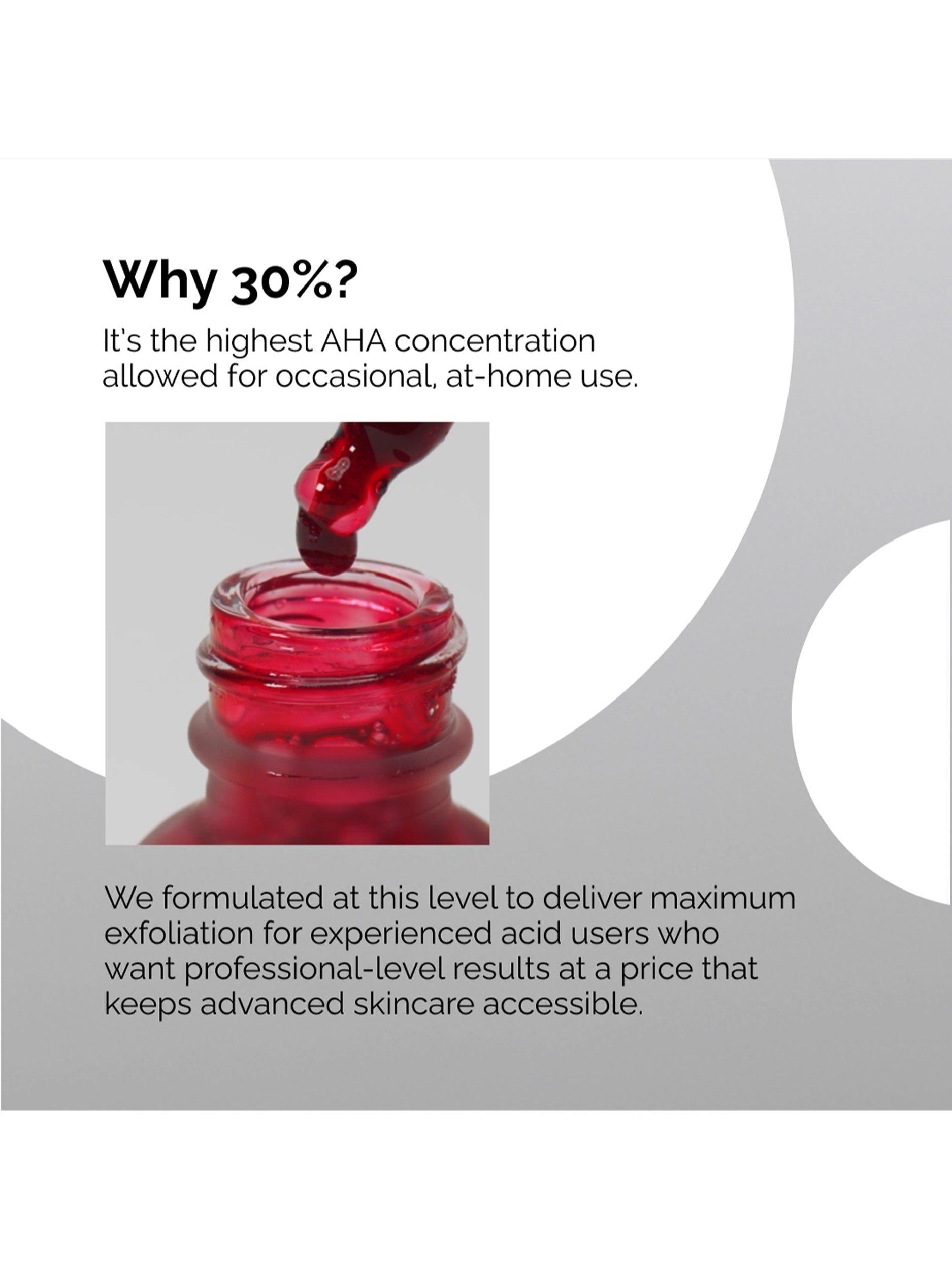 The Ordinary AHA 30% + BHA 2% peeling solution (British brand)
