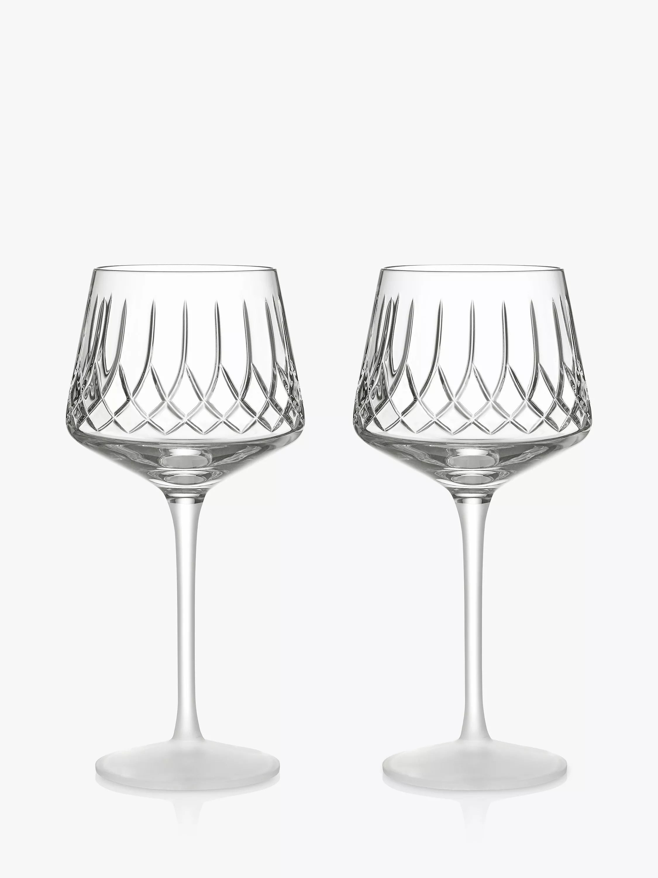 Waterford Crystal universal wine glass set of 2, 420ml, clear cut crystal (British brand)