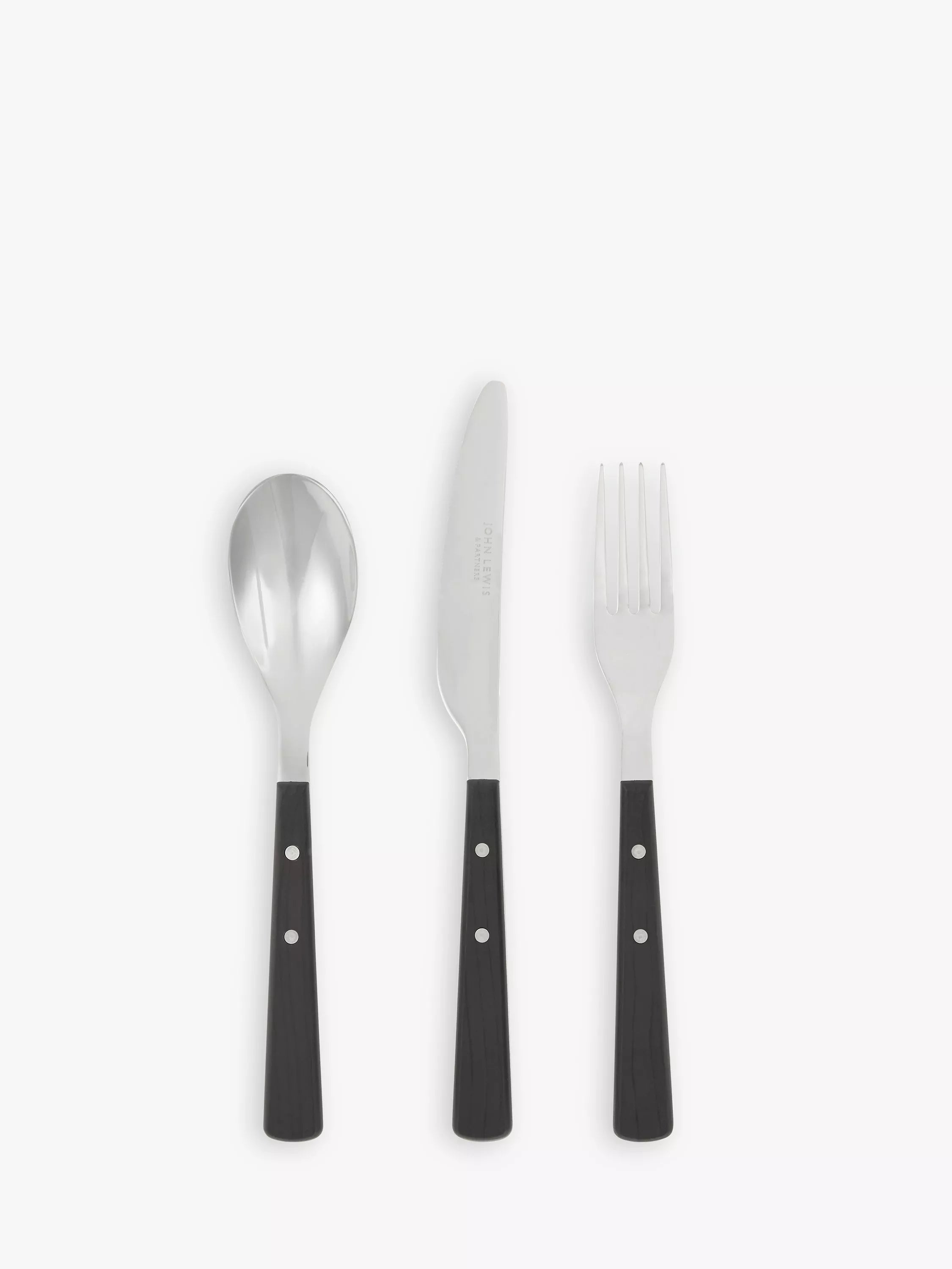 John Lewis Bevel stainless steel cutlery set 18 piece, UK version