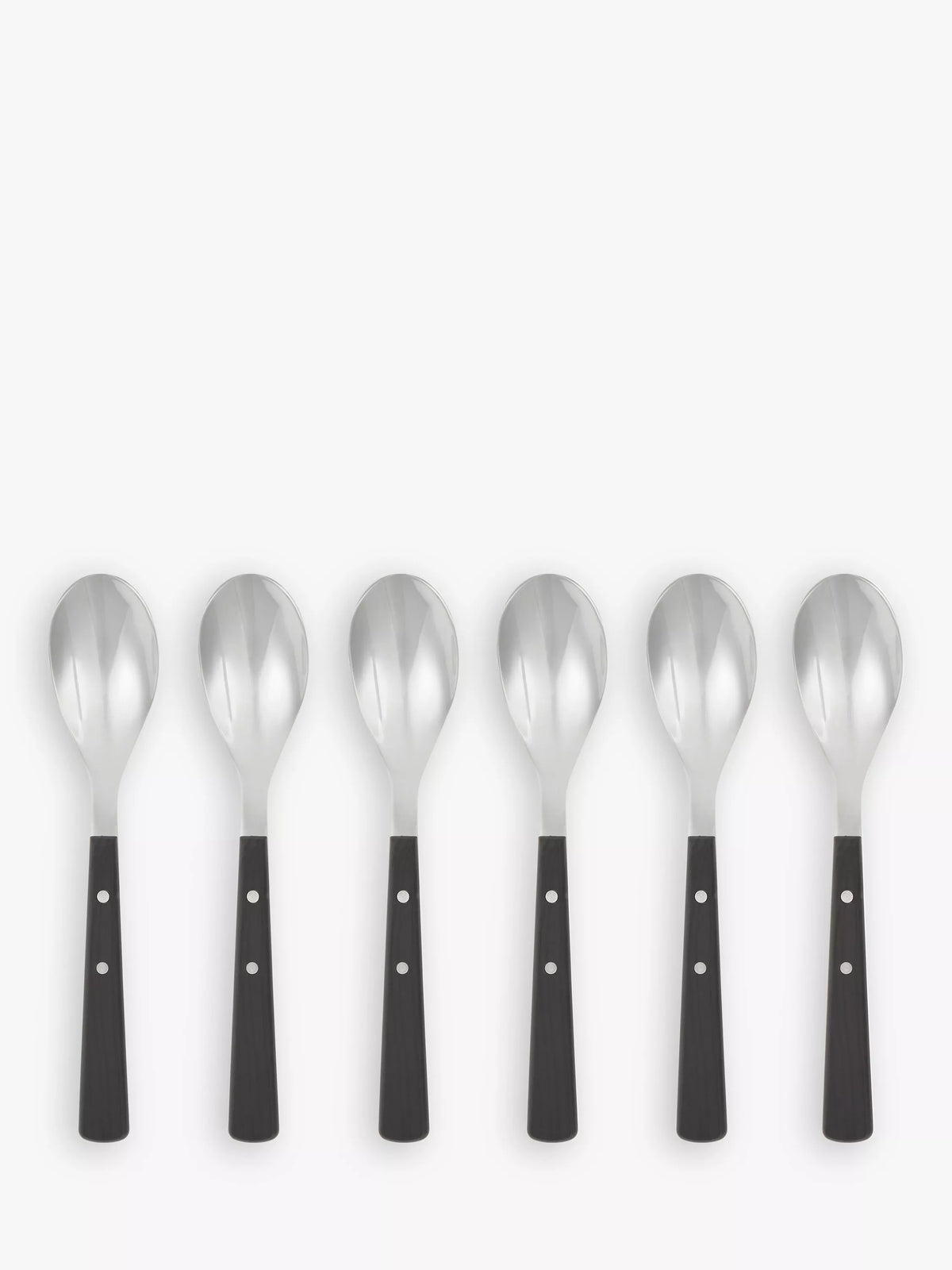 John Lewis Bevel stainless steel teaspoons set of 6, UK version