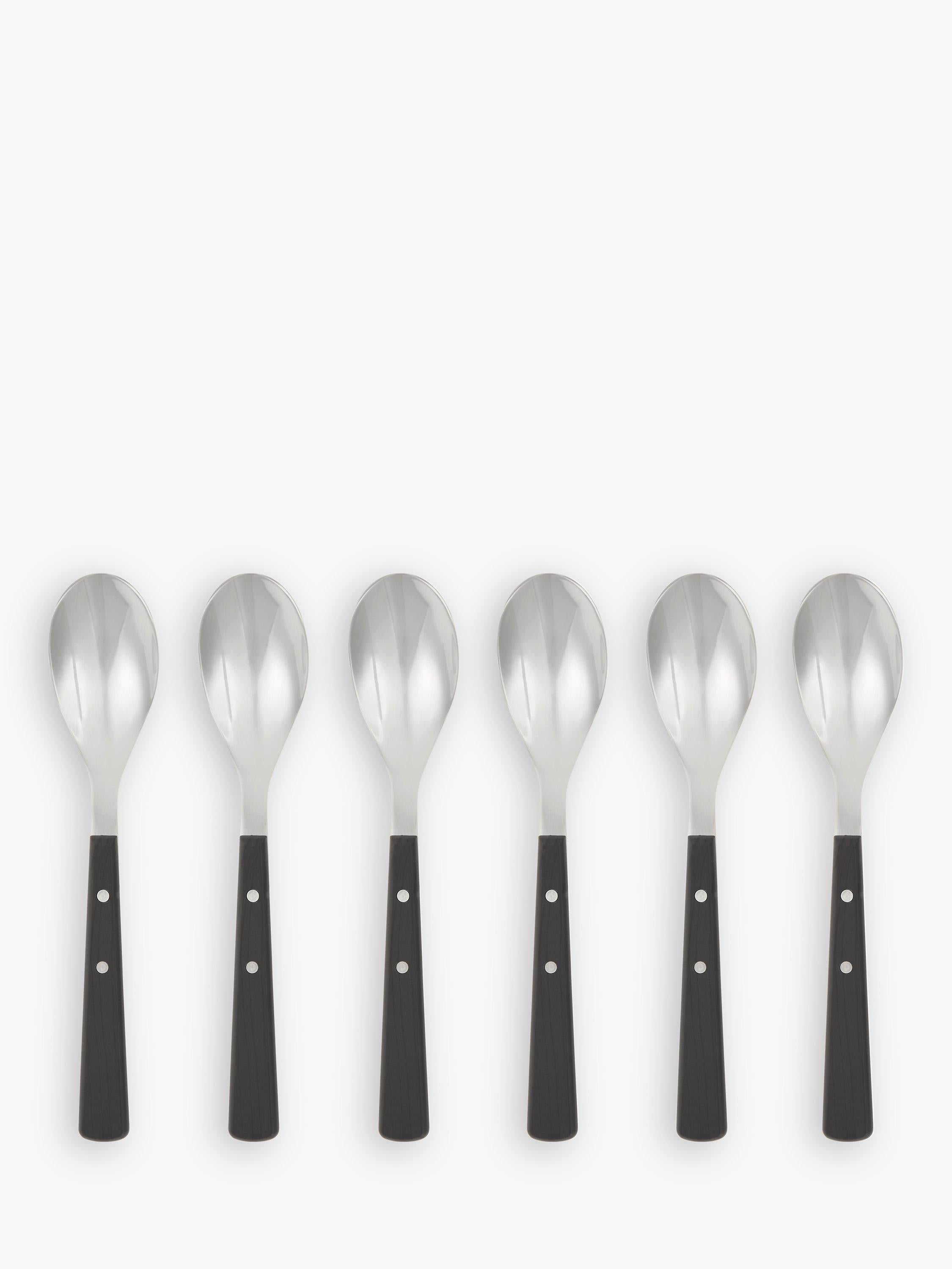 John Lewis Bevel stainless steel teaspoons set of 6, UK version