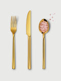 Gold Cutlery Set 6 Piece 2 Place Settings
