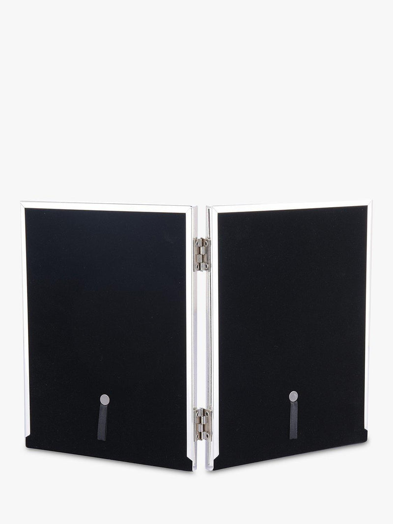 Laura Ashley Harrison linen double photo frame for 4x6 inch photos, UK version