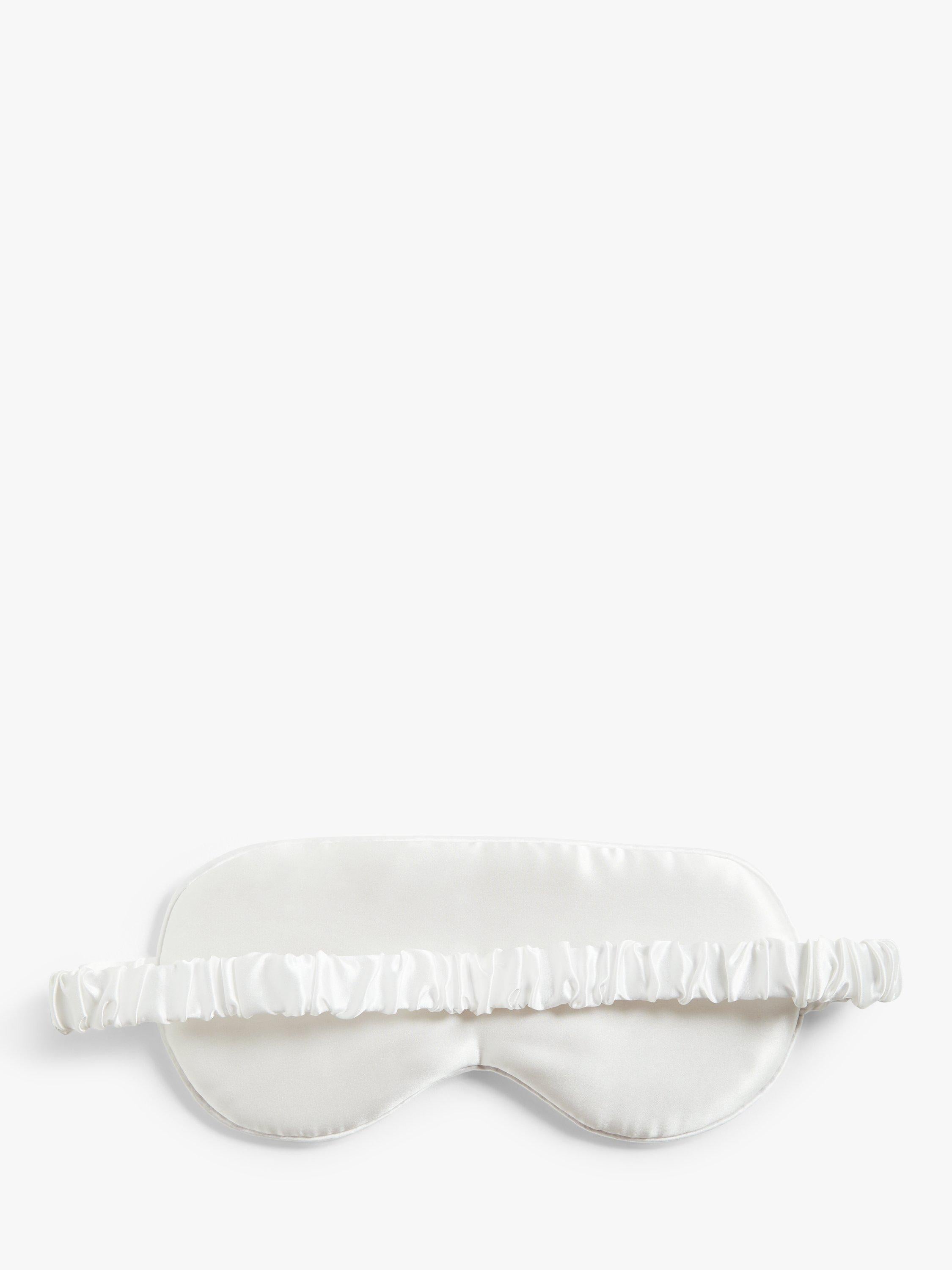John Lewis silk eye mask white, UK version