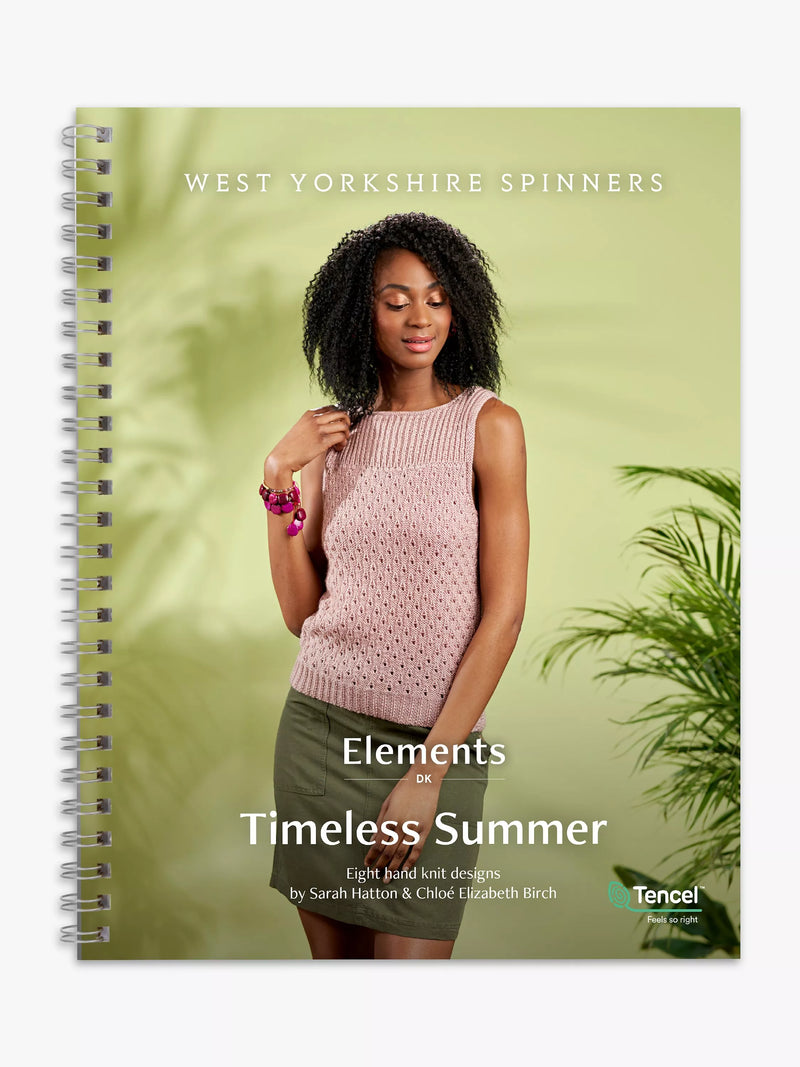 West Yorkshire Spinners knitting pattern book for summer designs (British brand)