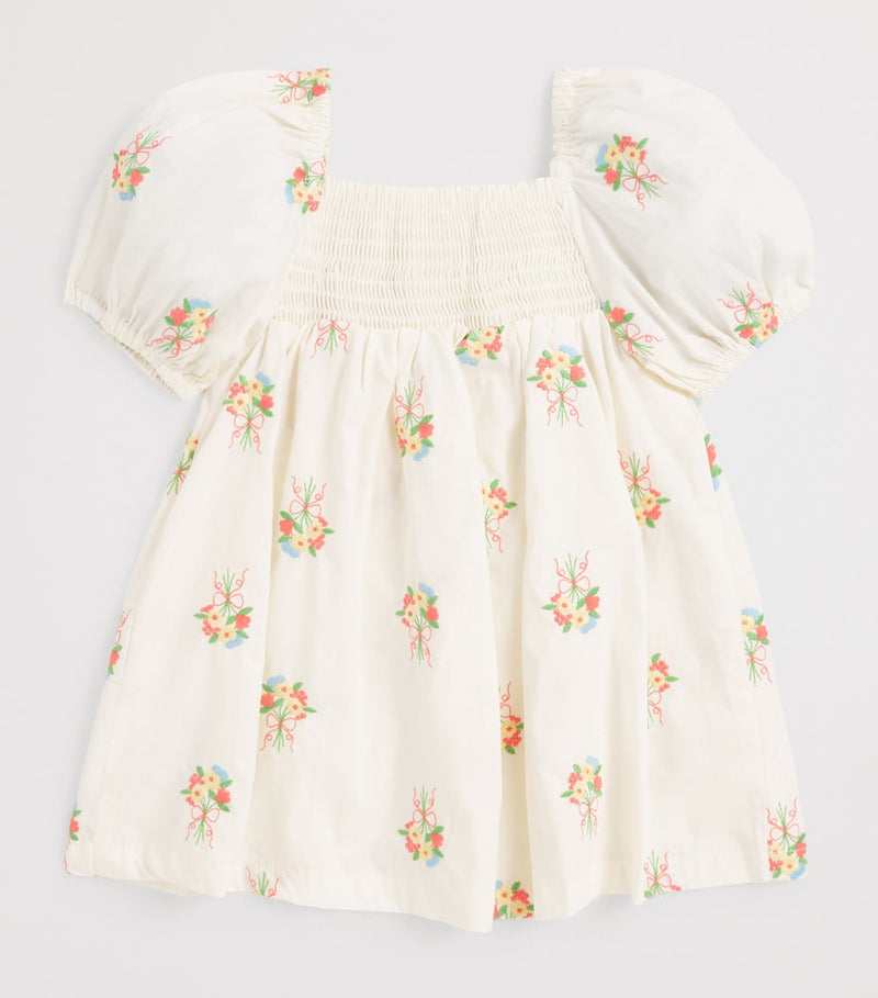 Gingersnaps cotton embroidered floral dress for infants 3-36 months, UK version