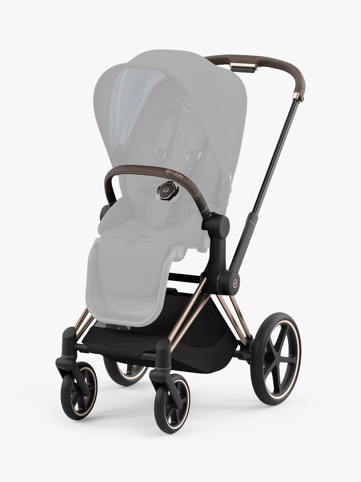 Cybex pushchair chassis in rose gold - British product