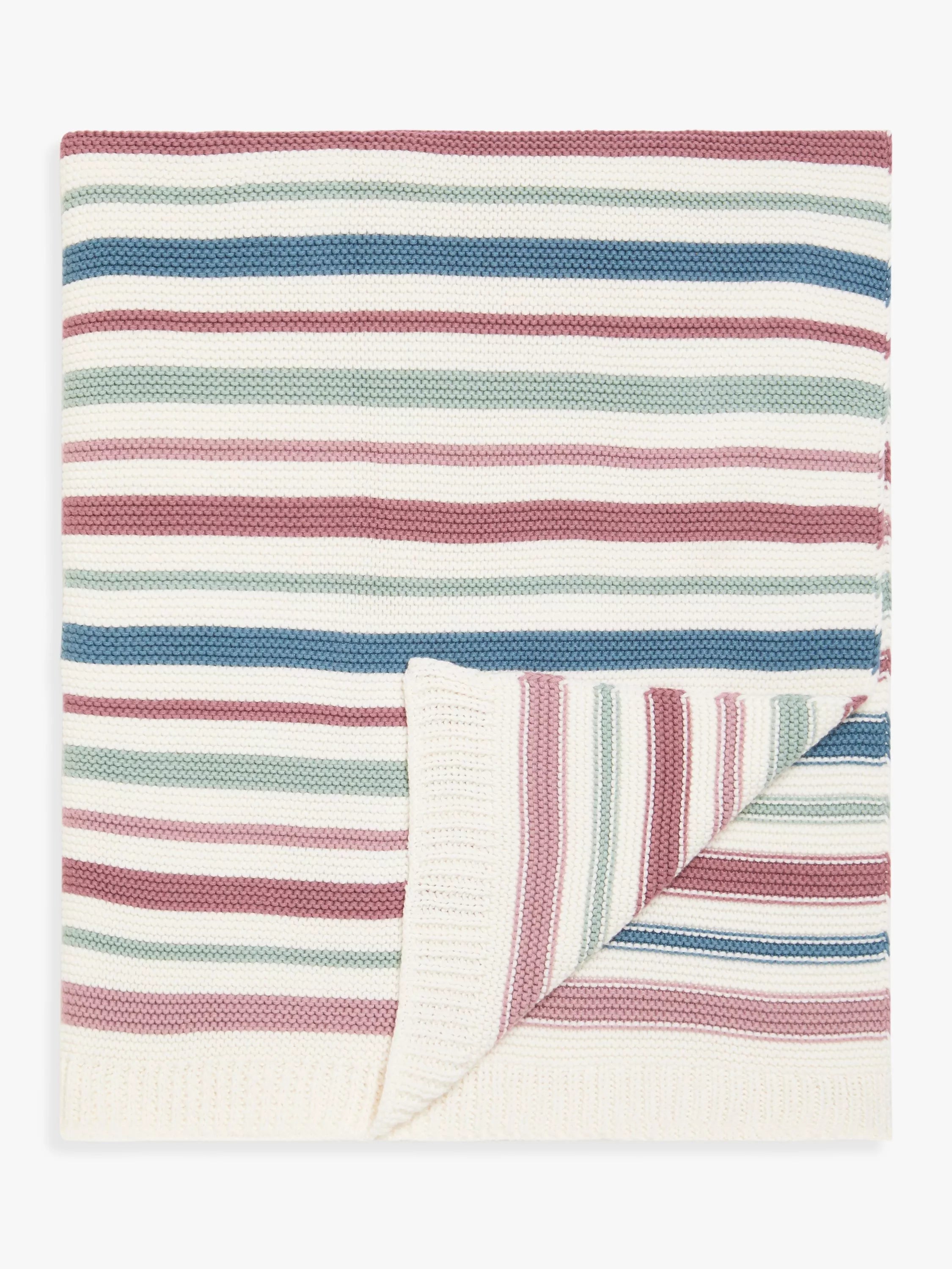John Lewis Crochet Cotton Blanket, 100 x 80cm - McGrocer