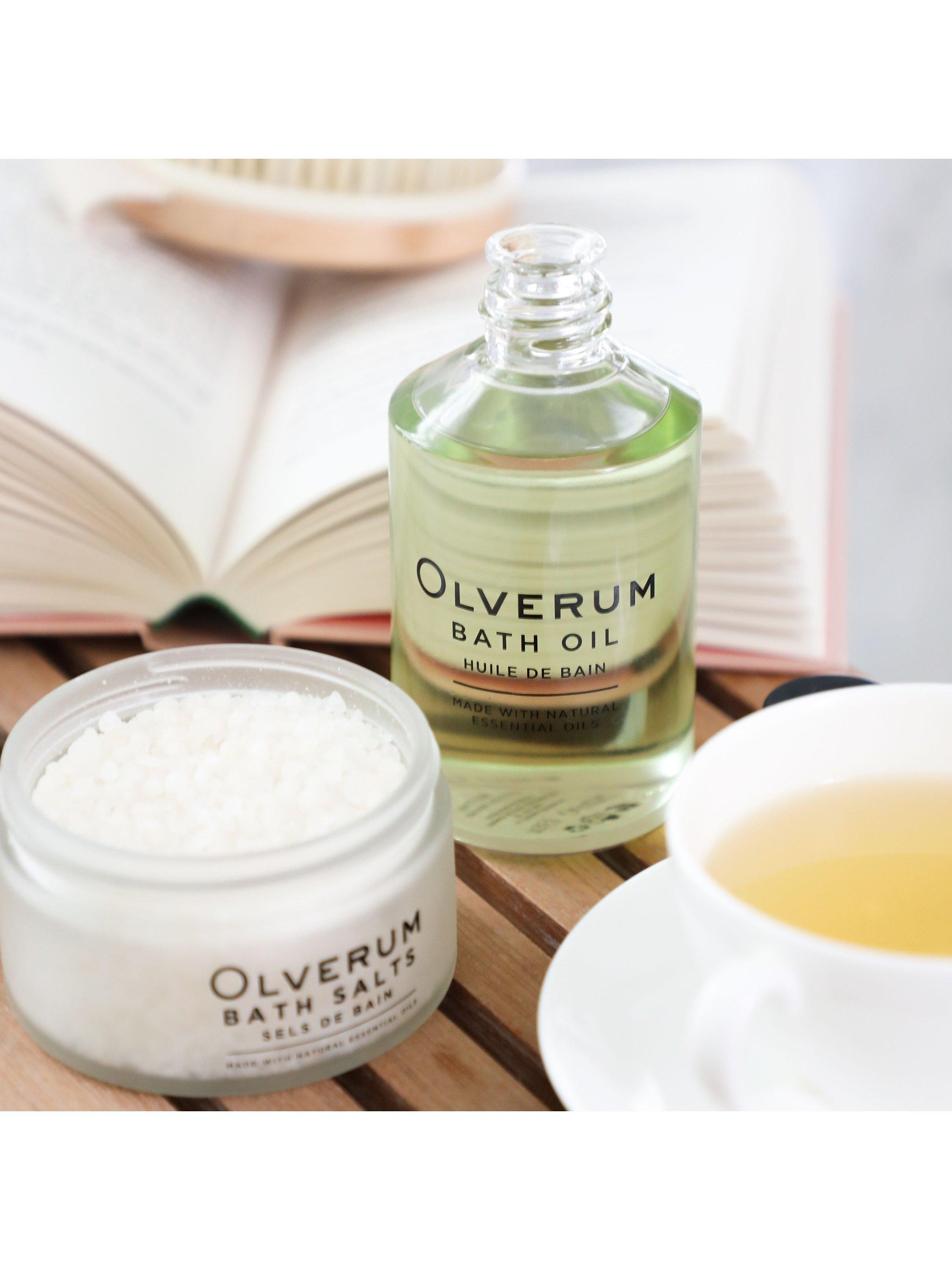 Olverum bath oil, imported from the UK