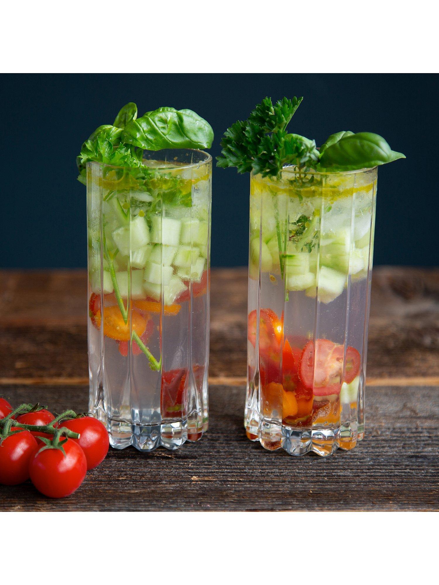 RIEDEL clear highball and tumbler glass set, 8-piece, imported from the UK