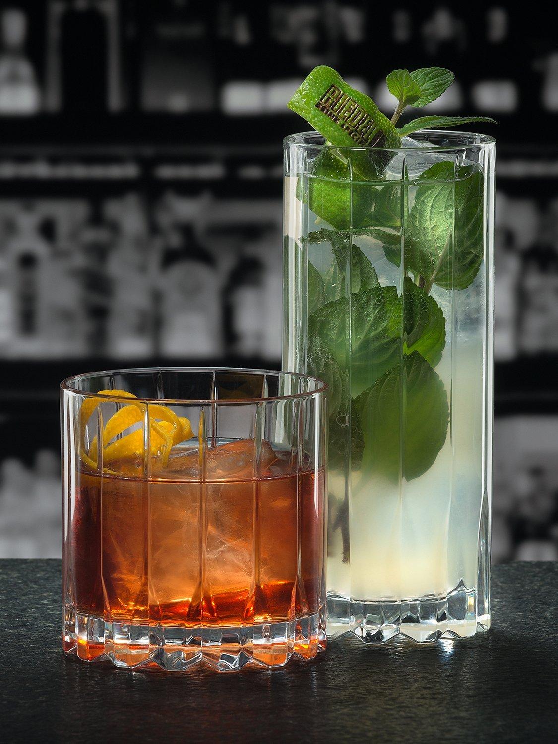 RIEDEL clear highball and tumbler glass set, 8-piece, imported from the UK