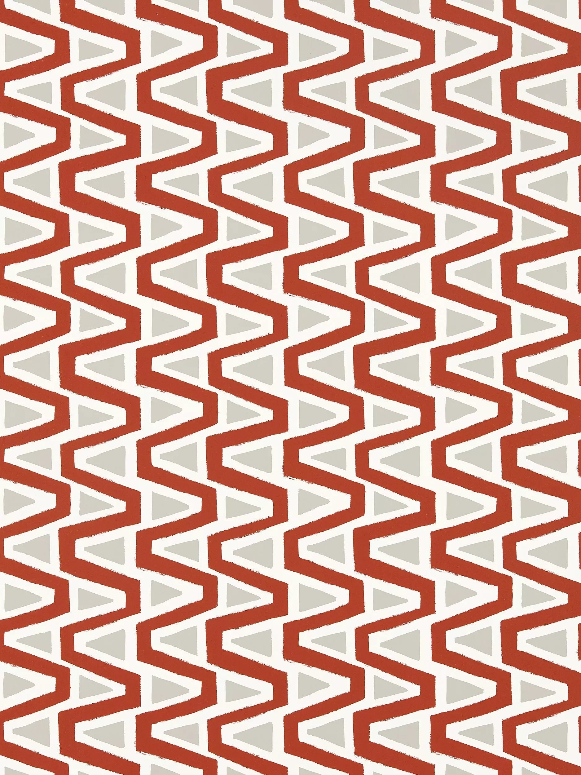 Harlequin Perception geometric wallpaper with three colours and painterly edge, UK version
