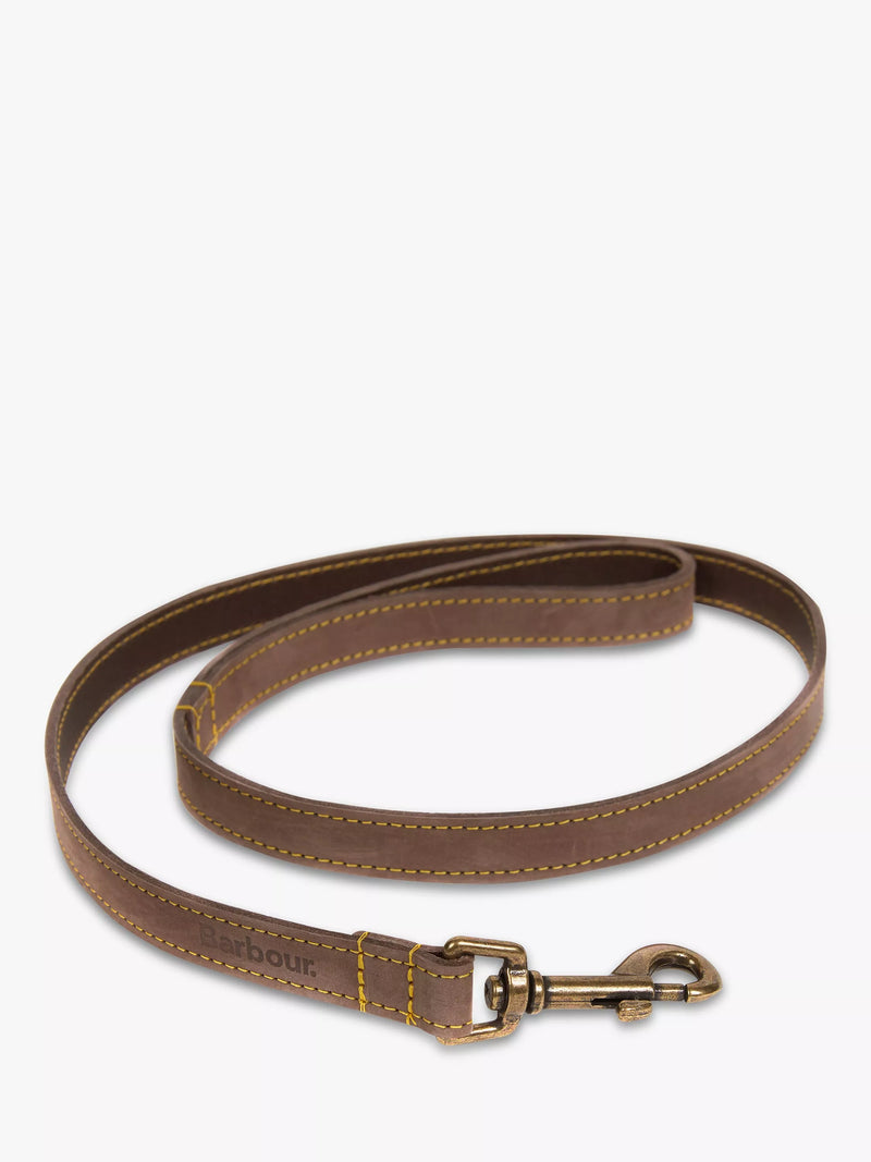 Barbour Leather Dog Lead Mid Brown - British product