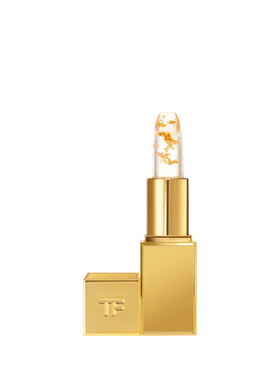 Shade-Shifting Lip Balm with Gold-Toned Flecks and pH-Adaptive Stain