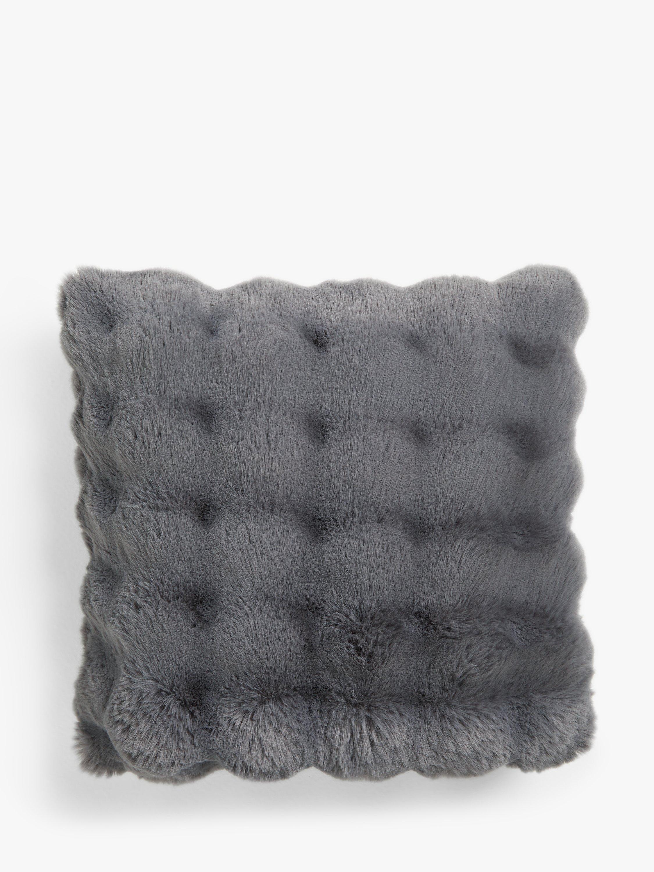 John Lewis Wave Faux Fur cushion, UK version