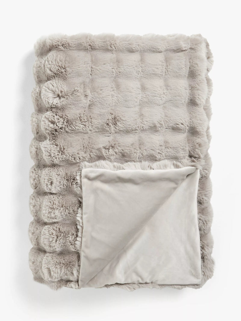 John Lewis Wave Fur Throw